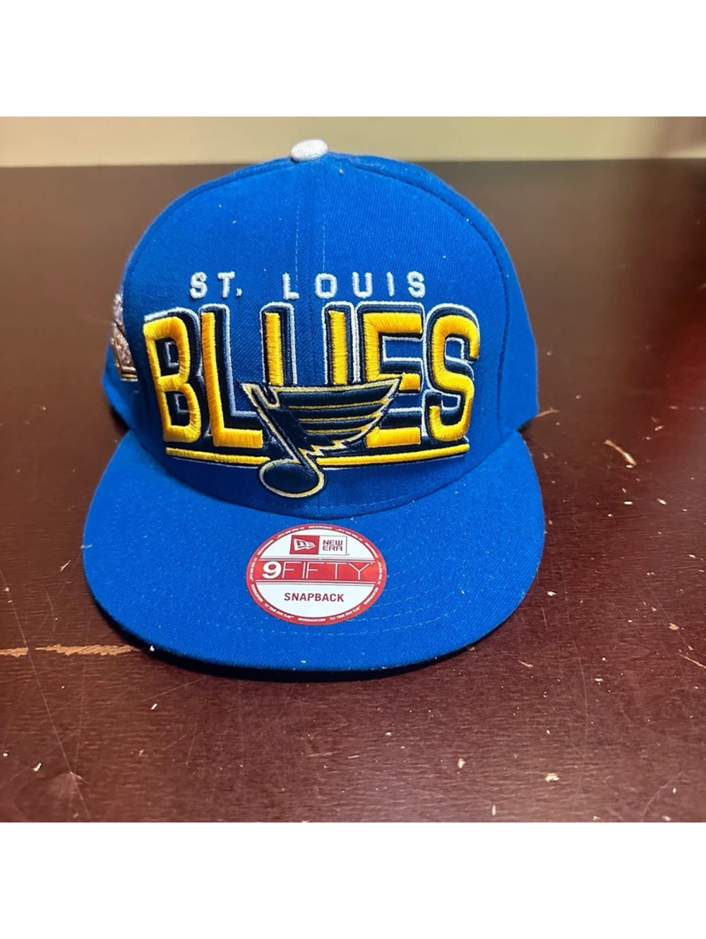 St. Louis Blues Royal blue yellow new era, snapback hat
